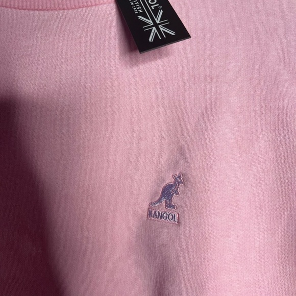 Kangol pink cropped crewneck sweater - Picture 2 of 5